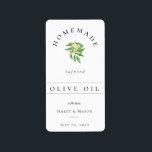 Sticker de préférence pour huile d'olive infusée p<br><div class="desc">Jolie olives aquarelle et feuille,  huile d'olive étiquette bouteille minuscule. Conçu pour correspondre à notre collection toscane de verdure d'olivier.</div>