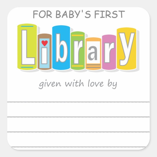 Sticker de première bibliothèque (Devant)