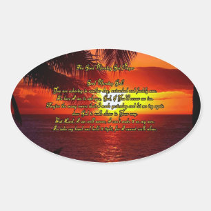 Sticker de prière de Dieu du bon matin