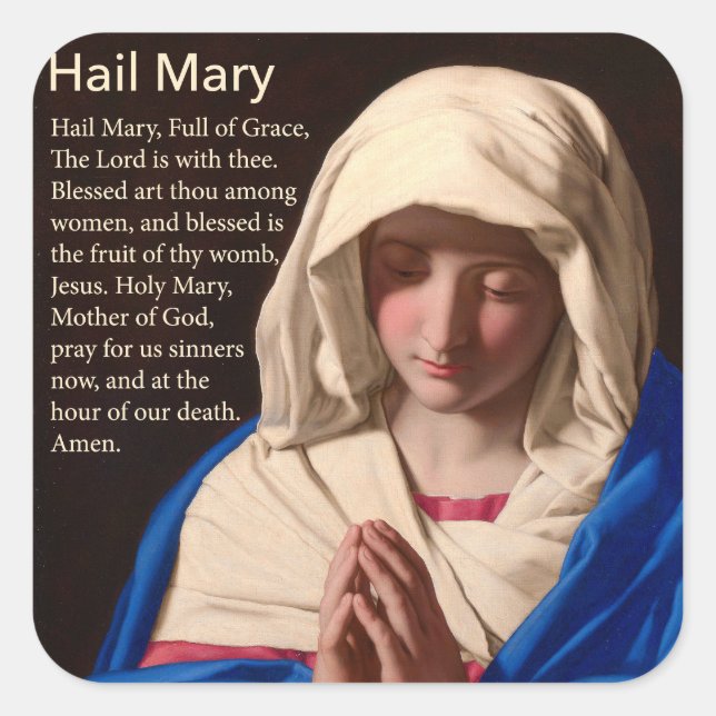 Sticker de prière Hail Mary (Devant)