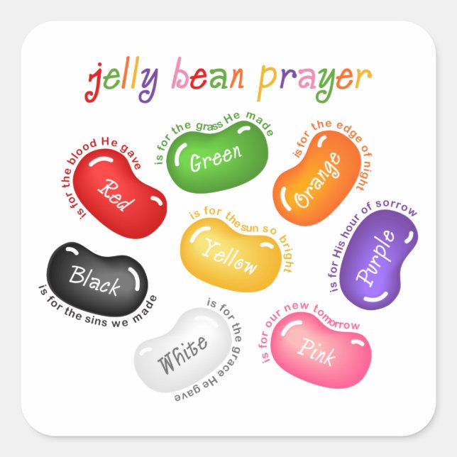 Sticker de prière Jelly Bean (Devant)