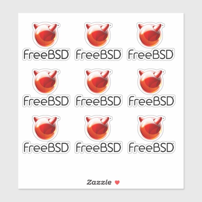 Sticker de projet FreeBSD (Feuille)
