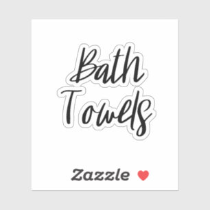 Sticker de rangement des serviettes de bain