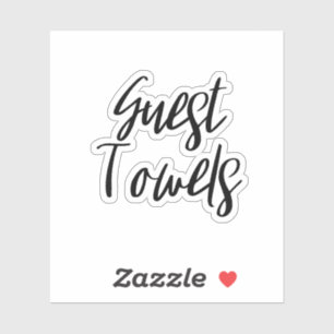 Sticker de rangement des serviettes d'hôtes