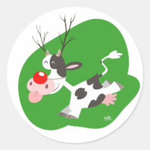 sticker de rennes de Noël