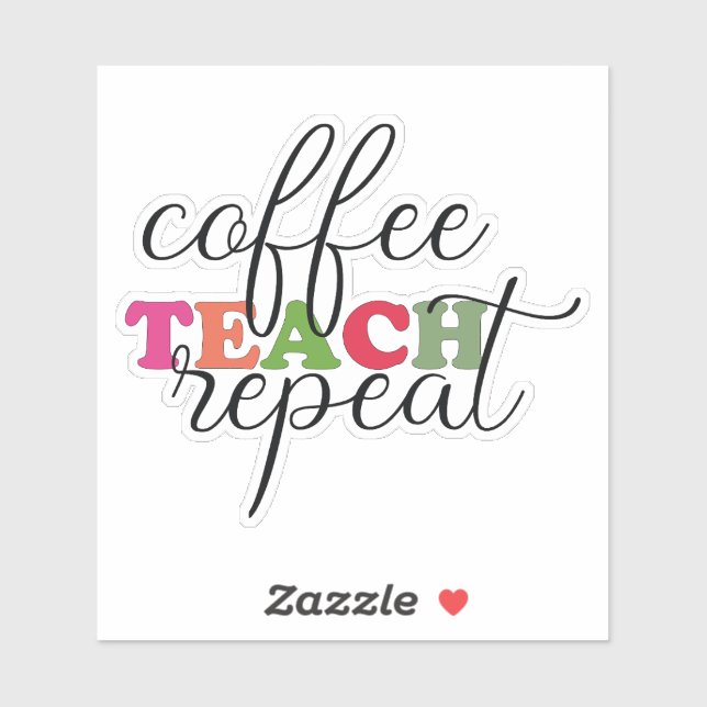 Sticker de répétition de l'enseignement du café ~  (Feuille)