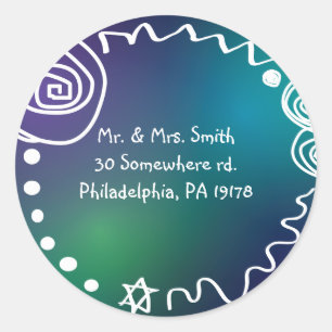 Sticker de réponse Bat mitzvah de Jazzy Musical Ba