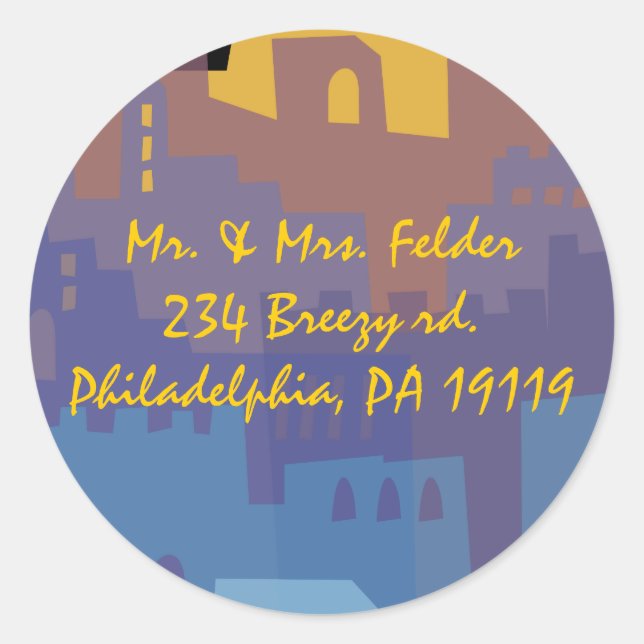 Sticker de réponse de Jérusalem Ville Sainte (Devant)