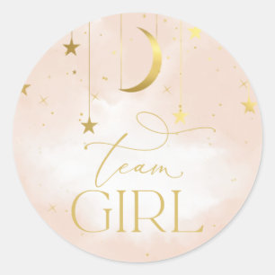 Sticker de révélation de genre, Team Girl Blush Pi