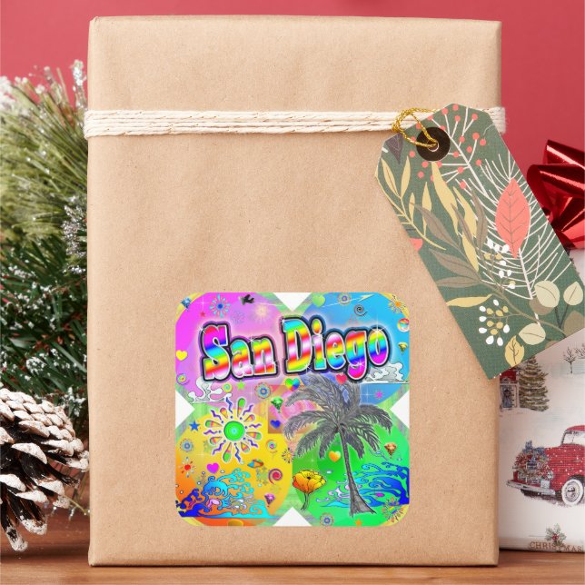 Sticker de San Diego Quadro Seasons (vacances)