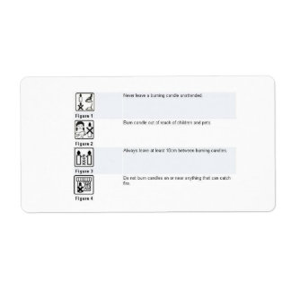 Sticker de sécurité aux bougies