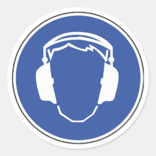 Sticker de sécurité de protection auditive