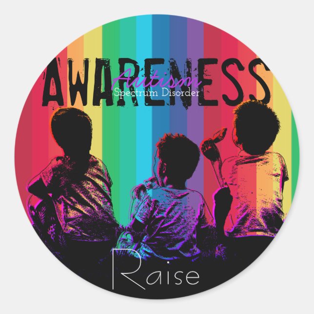 Sticker de sensibilisation aux troubles du spectre (Devant)