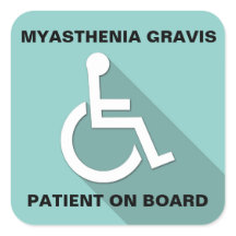STICKER de sensibilisation Myasthenia Gravis