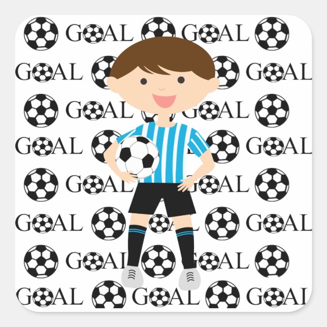 Sticker de Soccer Boy Objectif 1 (Devant)