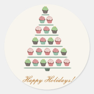 Sticker de socle pour cupcake de Noël