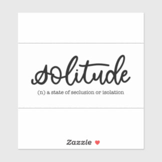 Sticker de solitude