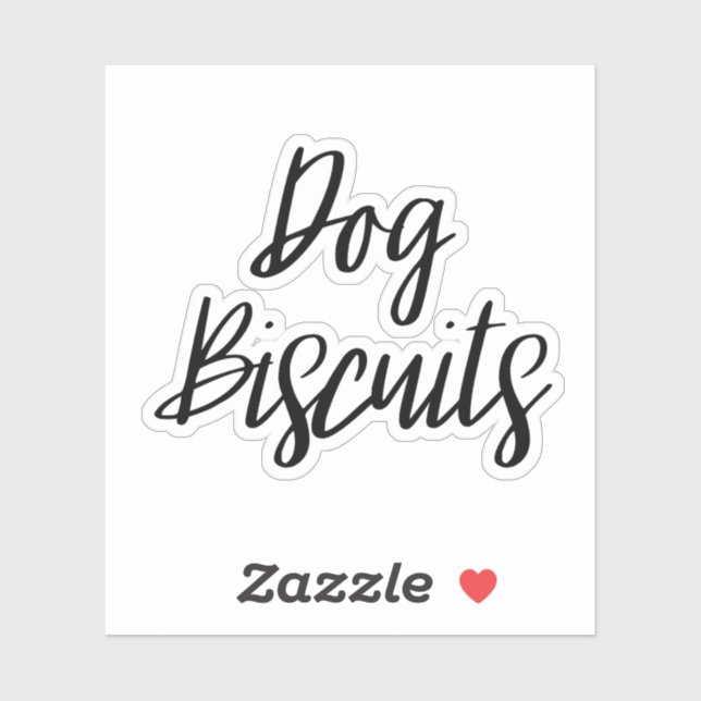 Sticker de stockage de biscuits de chien (Feuille)