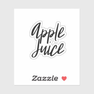 Sticker de stockage de jus d'Apple