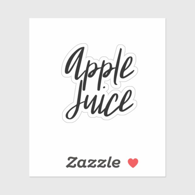 Sticker de stockage de jus d'Apple (Feuille)