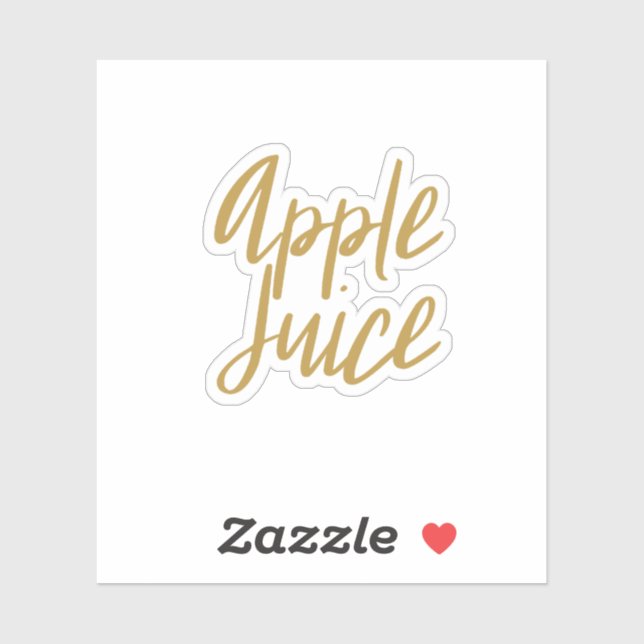 Sticker de stockage de jus d'Apple (Feuille)