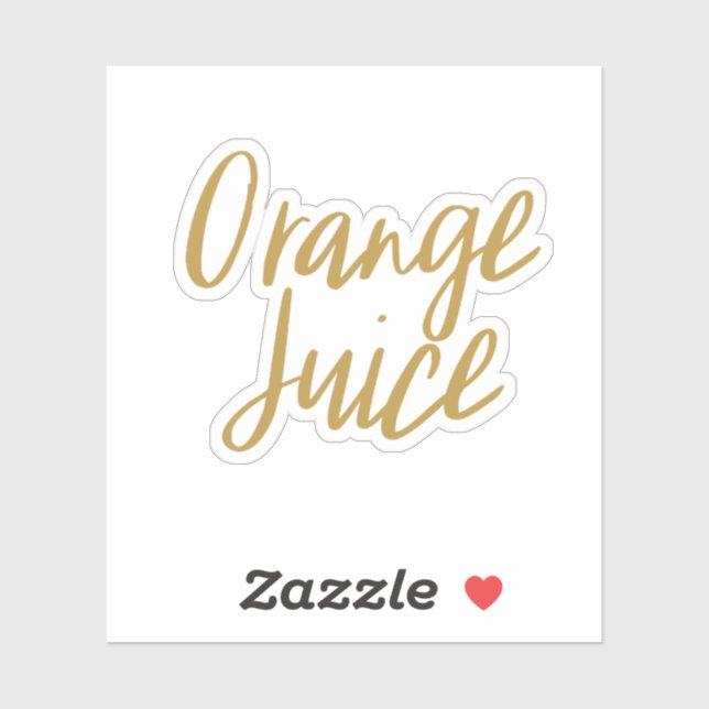 Sticker de stockage de jus d'orange (Feuille)