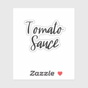 Sticker de stockage de la sauce tomate