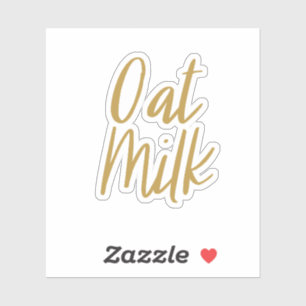 Sticker de stockage de lait d'avoine
