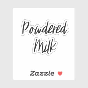Sticker de stockage de lait en poudre