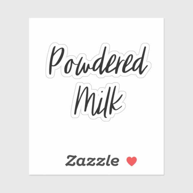 Sticker de stockage de lait en poudre (Feuille)