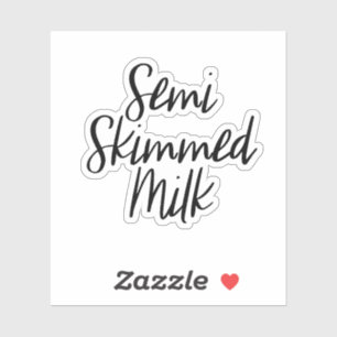 Sticker de stockage de lait semi-écrémé