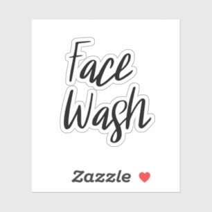 Sticker de stockage de lavage de visage