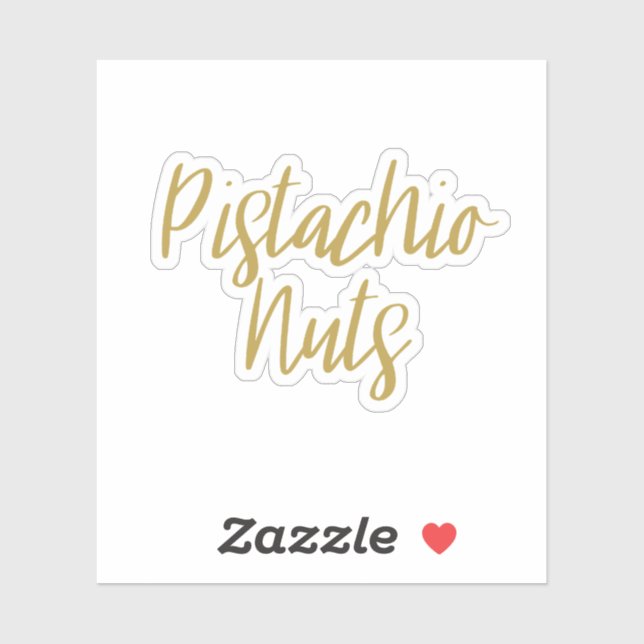 Sticker de stockage de pistaches noix (Feuille)
