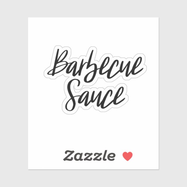 Sticker de stockage de sauce barbecue (Feuille)