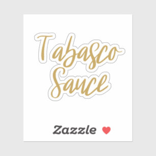 Sticker de stockage de sauce Tabasco