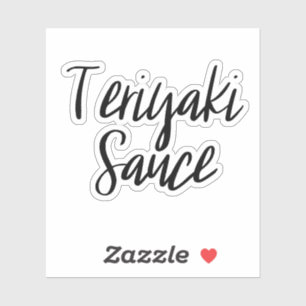 Sticker de stockage de sauce Teriyaki