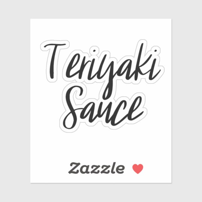 Sticker de stockage de sauce Teriyaki (Feuille)