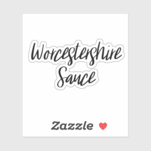 Sticker de stockage de sauce Worcestershire