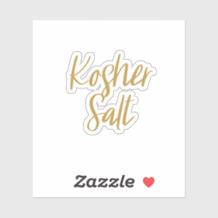 Sticker de stockage de sel Kosher