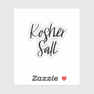 Sticker de stockage de sel Kosher