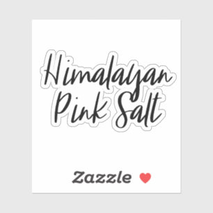 Sticker de stockage de sel rose de l'Himalaya