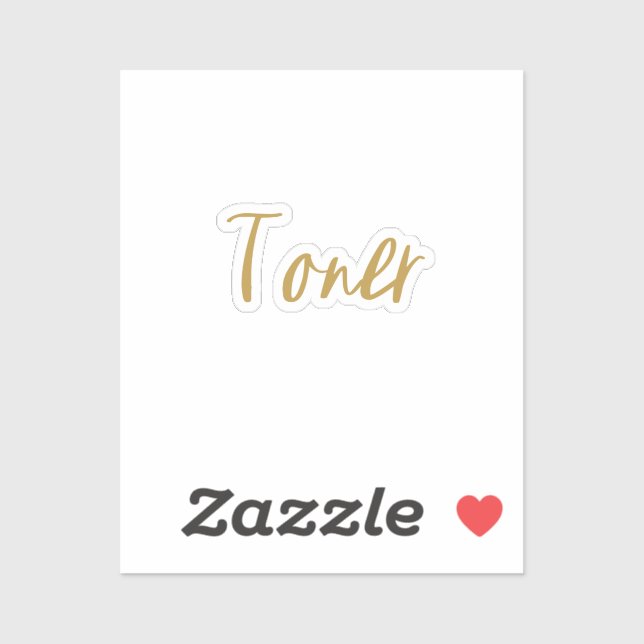 Sticker de stockage de toner (Feuille)