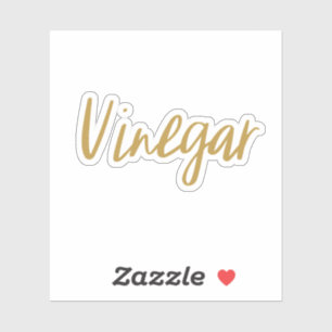 Sticker de stockage de vinaigre