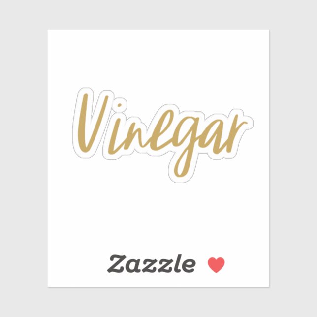 Sticker de stockage de vinaigre (Feuille)