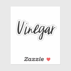 Sticker de stockage de vinaigre