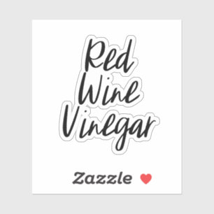 Sticker de stockage de vinaigre de vin rouge