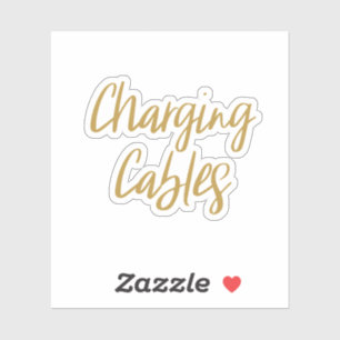 Sticker de stockage des câbles de charge