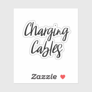 Sticker de stockage des câbles de charge