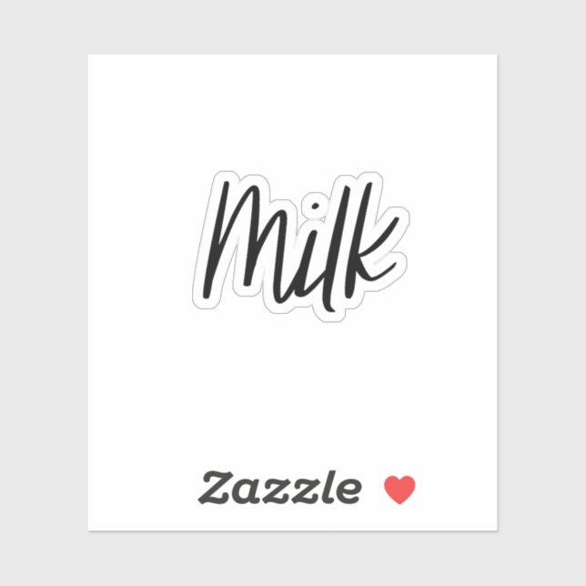 Sticker de stockage du lait (Feuille)