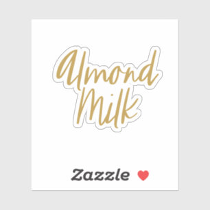 Sticker de stockage du lait d'amande